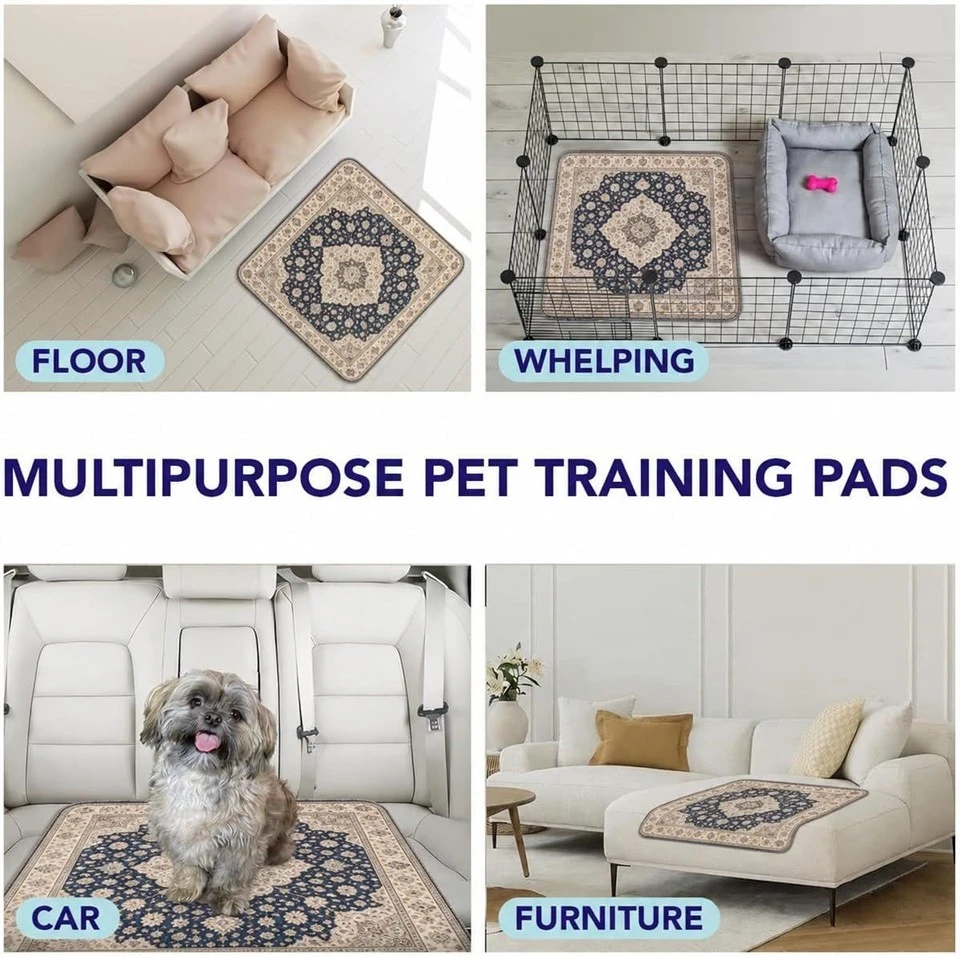 Navy & Cream Medallion Training Pad suppliers